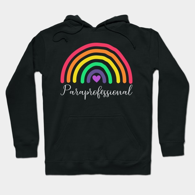Paraprofessional Special Education Teacher Paraeducator Hoodie by Visual Vibes